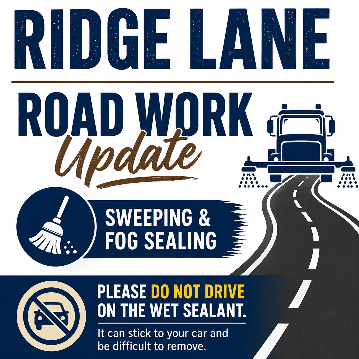 Road Work Update – Ridge Lane